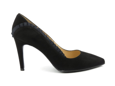 Brenda Zaro T3442 semišové vysoké podpatky, černé