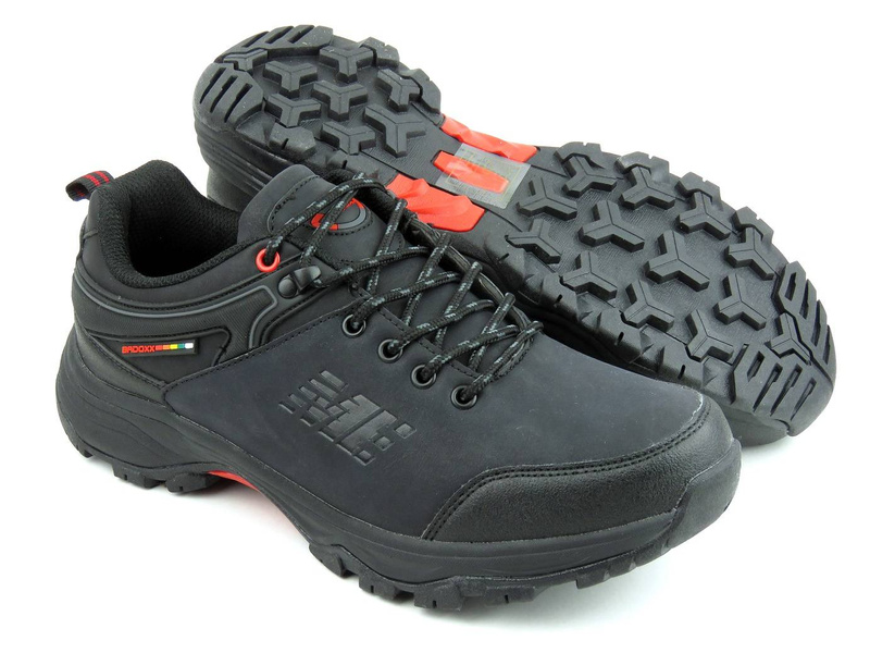 Pánská treková obuv - BADOXX MXC-8363, černá