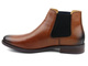 Pánské kožené Chelsea boty s tónovanou špičkou - GOE II1N4035, hnědé