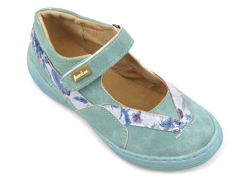 Dětská obuv s páskem na suchý zip - AMERICAN CLUB 7C118, modrá