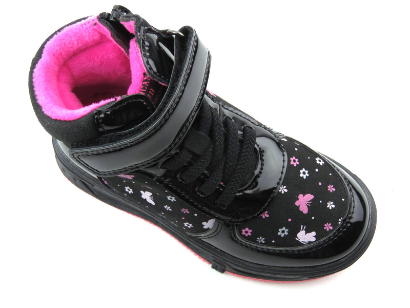 Dětské zimní kotníkové boty - AMERICAN CLUB XD 66/22, černé