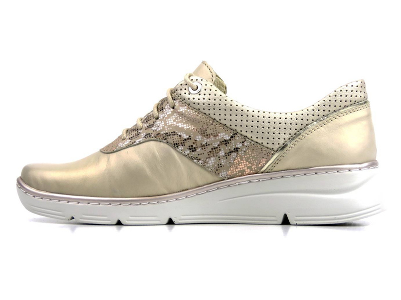 Dámské boty, tenisky polské výroby - HELIOS Komfort 396, zlaté