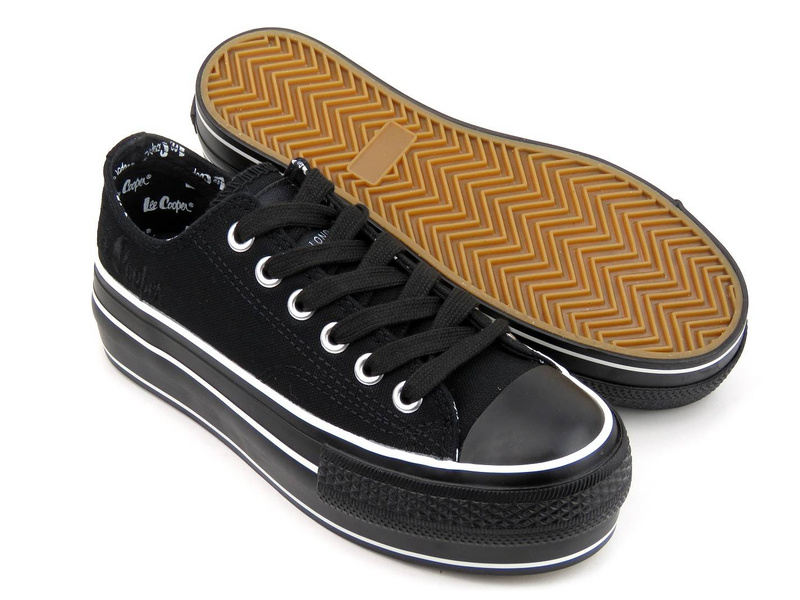 Dámské tenisky na platformě - LEE COOPER 22-31-0843L, černé