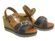Dámské sandály na klínku, hnědé INBLU FG-41