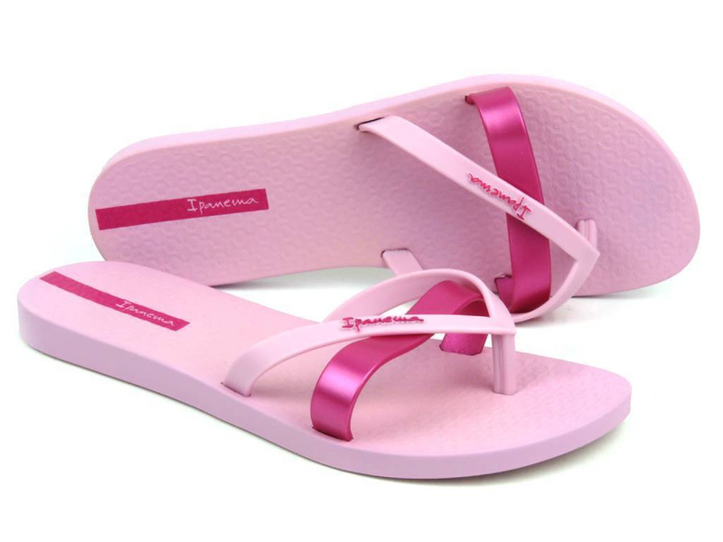 Dámské gumové žabky IPANEMA 81805, metalicky růžové