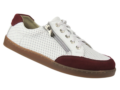 Dámské barefoot boty z přírodní kůže Helios Komfort 470, bílé - PŘEDPRODEJ