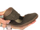 Dámské kožené barefoot minimalistické sandály se zvýšenou šířkou H - Nika Komfort 1472, hnědé