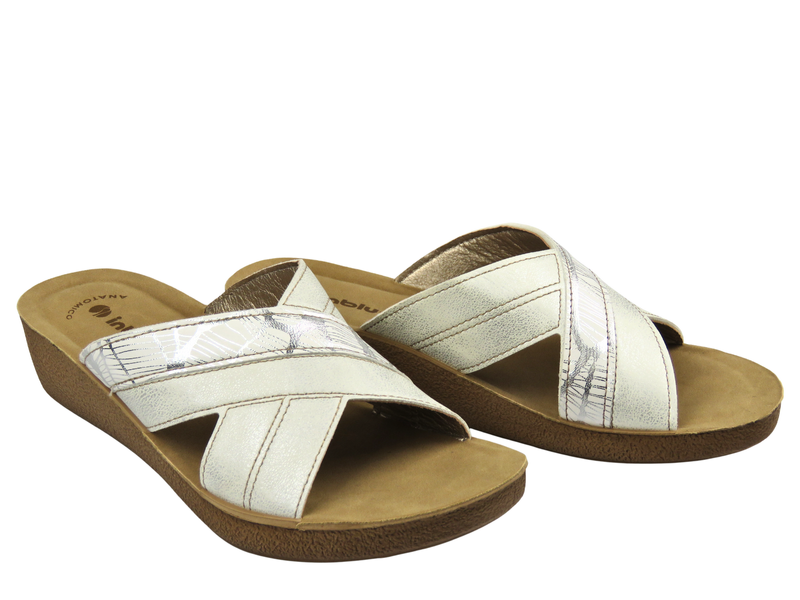 Dámské pantofle INBLU TP-49, bílé