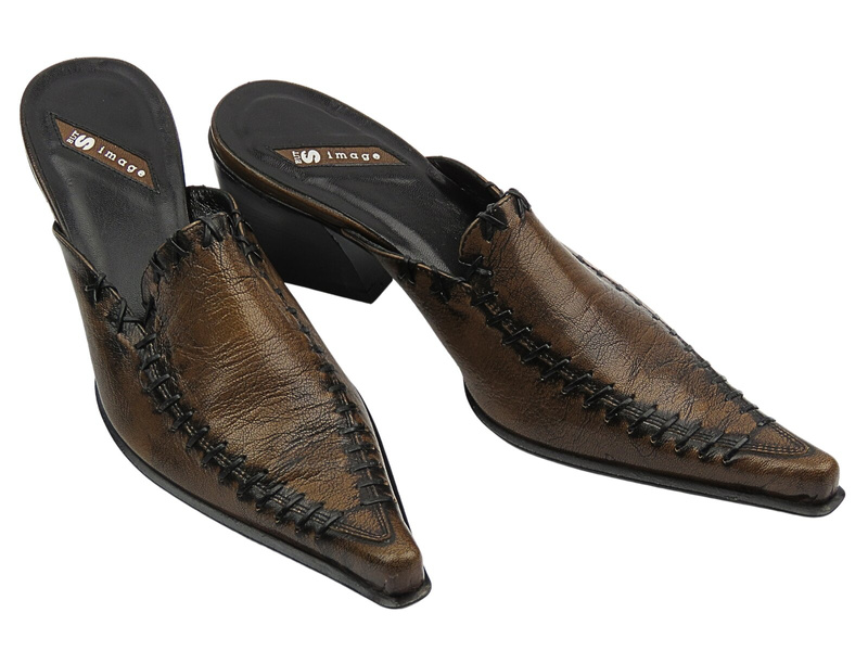 Dámské lodičky But-S E044B hnědé z přírodní kůže