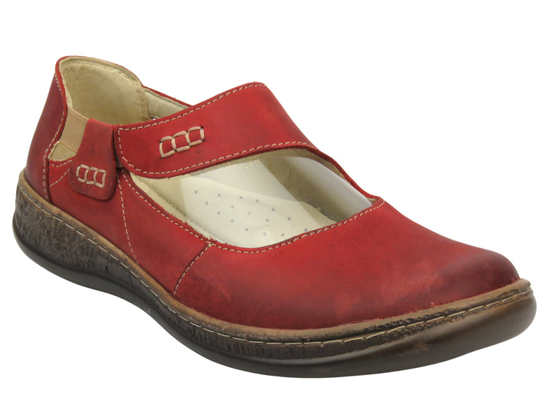 Pohodlné dámské boty s měkkou stélkou - Helios Comfort 655, vínová