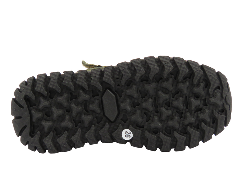 Barefoot minimalistické dětské kotníkové boty zelené Jamet 2226