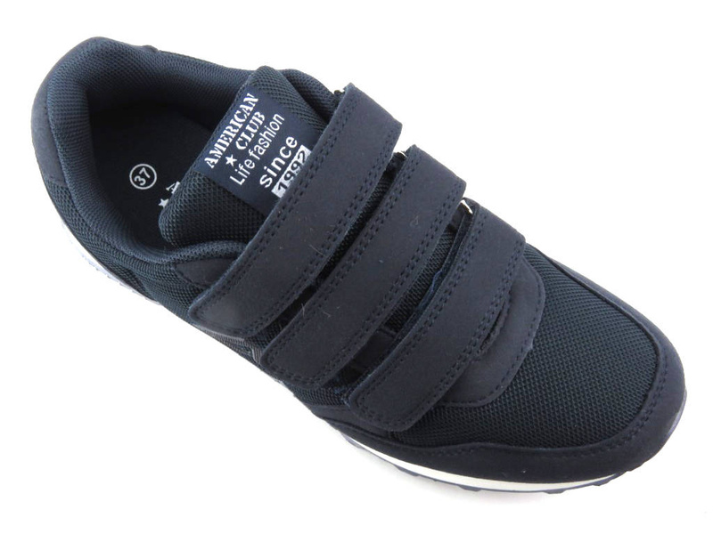 Sportovní obuv a tenisky pro mládež - AMERICAN CLUB WT146/23 / WT147/23, tmavě modrá