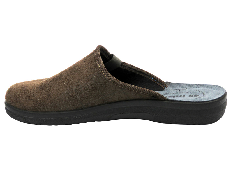 Pohodlné pánské pantofle INBLU DG-17, tmavě hnědé