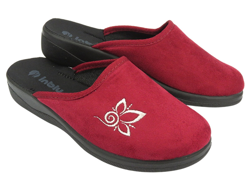 Dámské domácí pantofle - Inblu CU-2D Maroon - Slip-On
