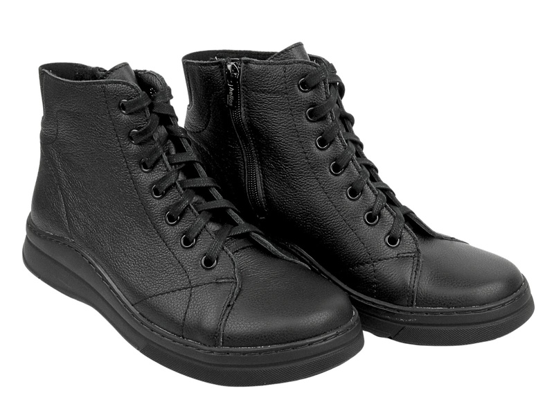 Dámské boty zateplené plstí - HELIOS Comfort 517, černá 3