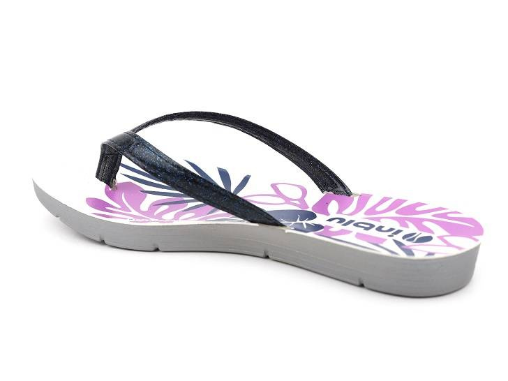 Dámské žabky s lesklými ramínky - INBLU ME-53, tmavě modrá