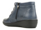 Dámské kotníkové boty z přírodní kůže - HELIOS Komfort 518-2, tmavě modrá