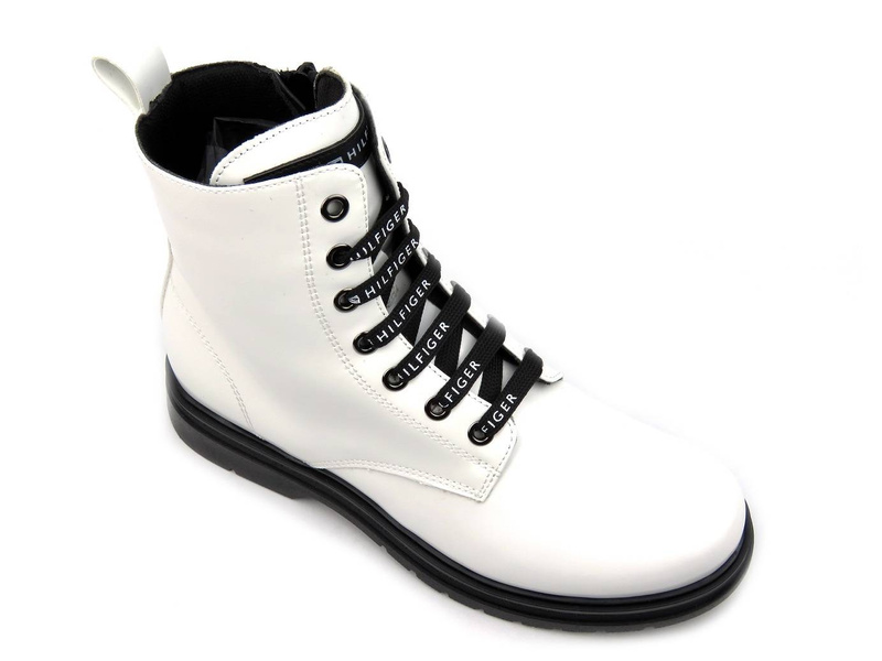 Dámské kozačky TOMMY HILFIGER T4A5-32010-0776100, bílé