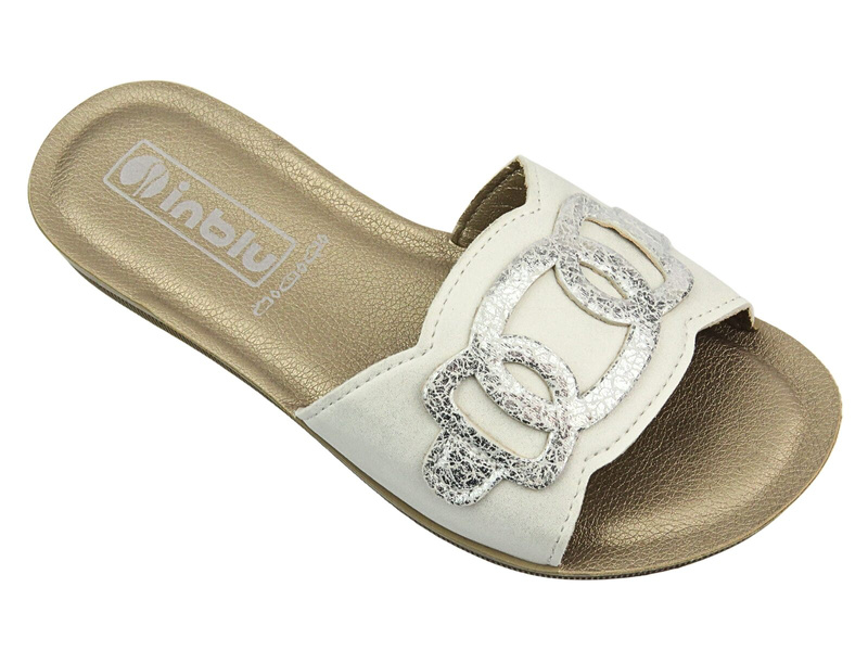 INBLU PONZA Dámské žabky White Slip-on