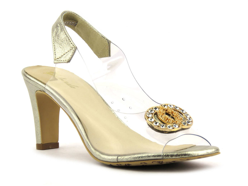 Dámské sandály se silikonovým svrškem - YOLANDA 2112, zlaté