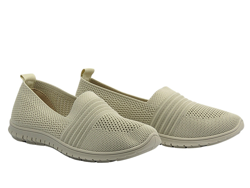 Dámské polobotky, espadrilky béžové News 25TX02-8850