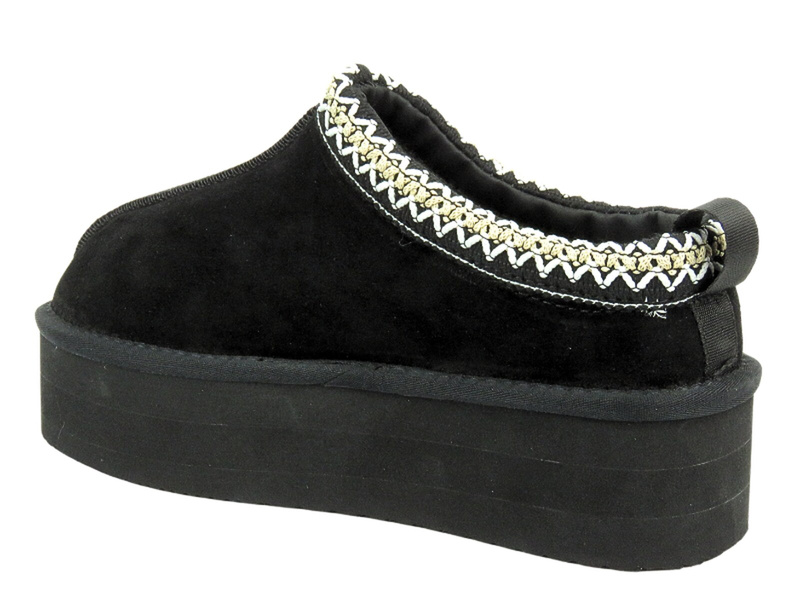 Venezia Dámské pantofle S006SUBLOBK030 Černé nazouvací pantofle