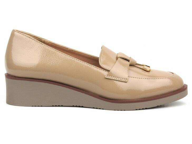 Elegantní dámské mokasíny Vinceza 58266, béžová