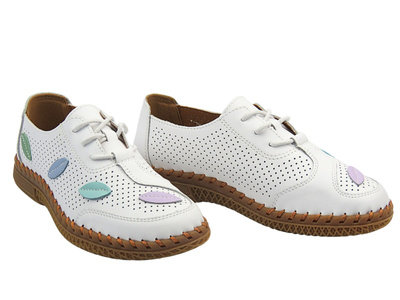 Dámské polobotky bílé – Evento 25SP17-8544