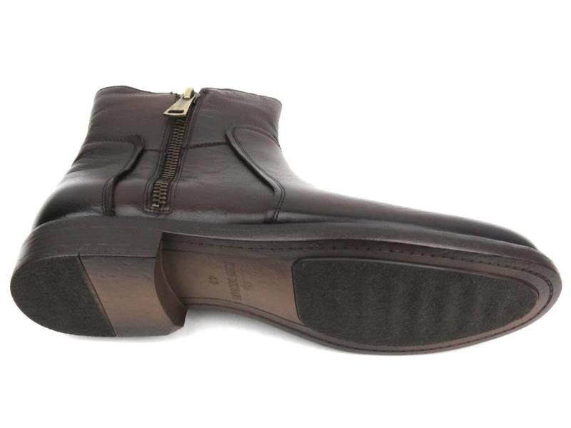 Pánské kotníkové boty na dva zipy - JOHN DOUBARE 162B-01D32R, hnědé