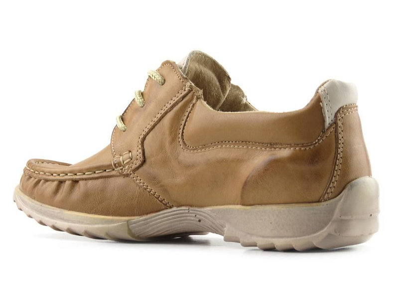 Dětské kožené boty - Helios 436, béžová