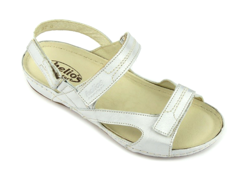 Dámské sportovní sandály polské značky Helios 221, stříbrné