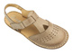 Kožené dámské sandály béžové Helios Komfort 128