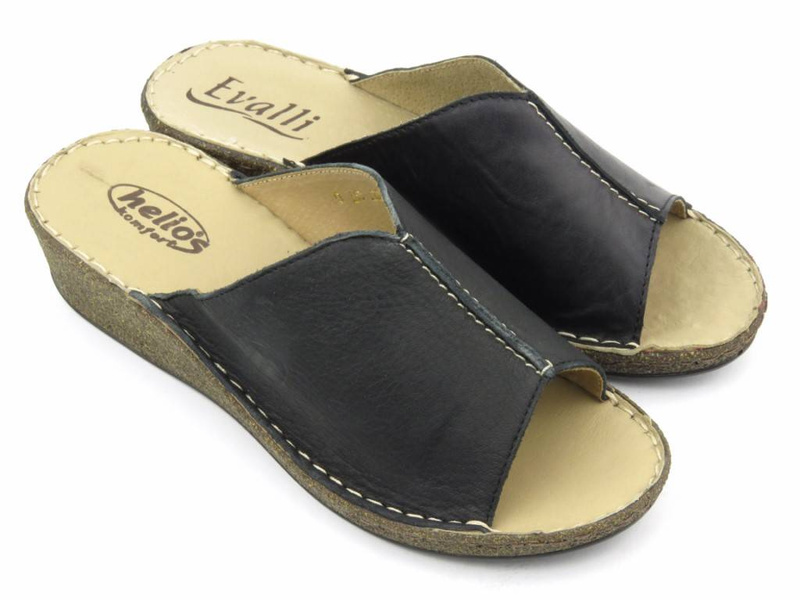 HELIOS 227 dámské žabky, černé II