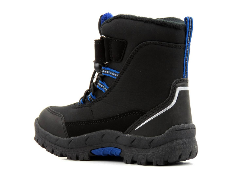 Dětské softshellové sněhule - AMERICAN CLUB HL 27/21(22), černá s modrou