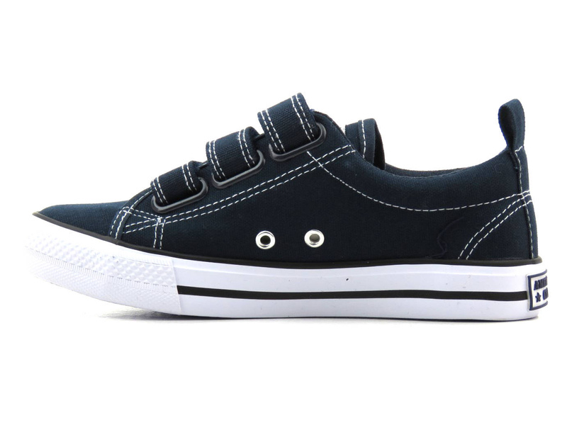 Dětské a mládežnické tenisky na suchý zip - AMERICAN CLUB LH 71/22 / LH 59/22 LH 60/22, tmavě modrá