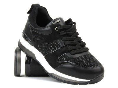 Dámské tenisky z ekologické kůže - INBLU IN-1303, černé