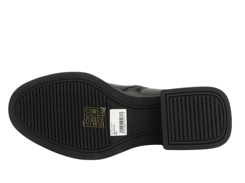 Zateplené dámské kotníkové boty - Potocki 23-12179, černé