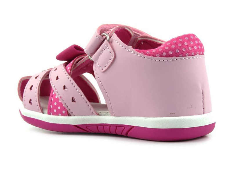 Dětské sandály s uzavřenou špičkou - American Club DR17/21(22) DR28/22, růžové