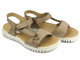 Dámské kožené sandály od polské značky - HELIOS Komfort 249S, béžové