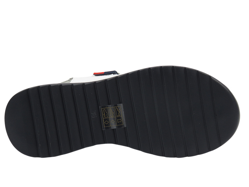 Kožené dámské sandály bílé Cambell 25-07312