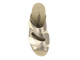 Pohodlné dámské pantofle - Solidus 74022-30685, zlaté