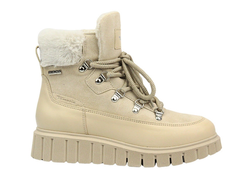 Dámské kozačky Trapper - Tamaris 2-26267-43 Beige Zip-up