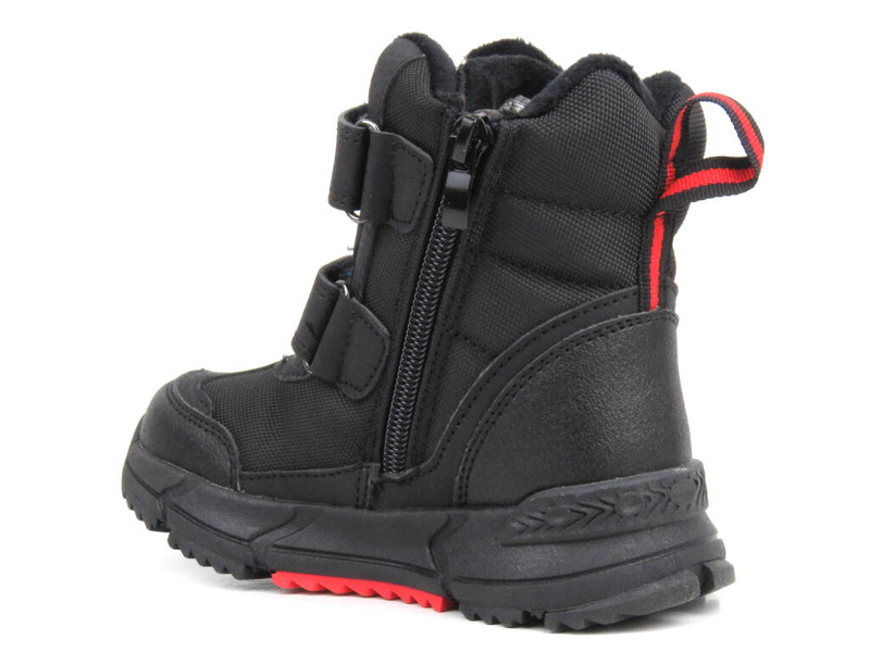 Dětské sněhule na suchý zip - AMERICAN CLUB XD 109/23, černé