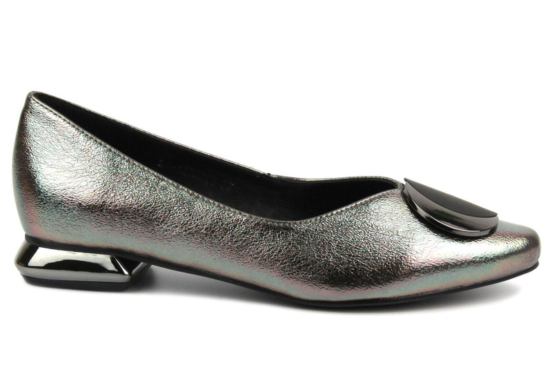 Dámské boty, balerínky - Potocki 24-12359, stříbrné