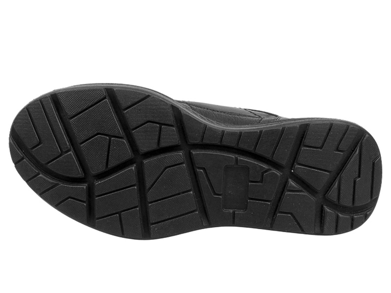 Pánská kožená obuv - Comfortabel 640237-01 černá se zipem