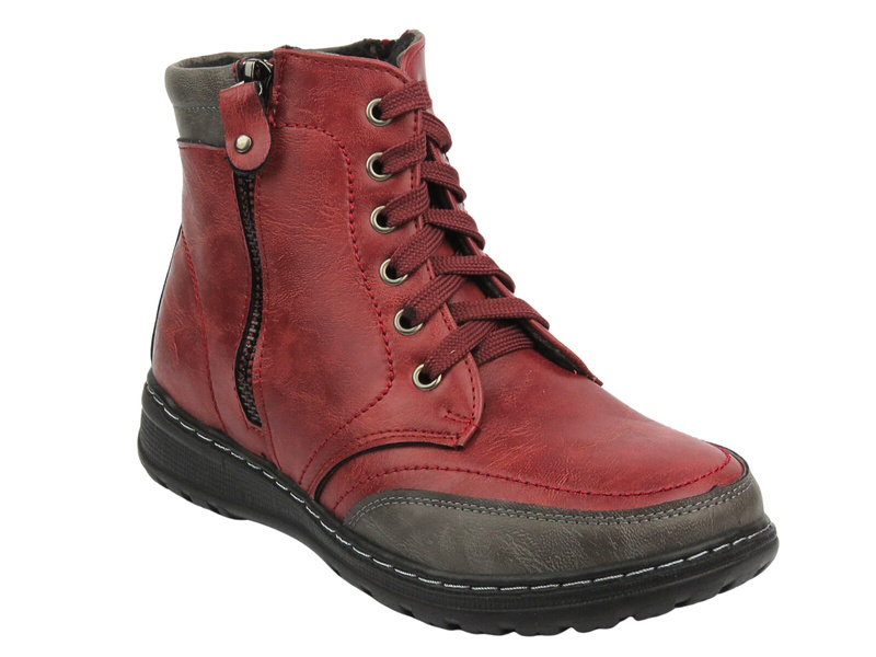 Dámské zateplené návleky - Potocki 24-90307, červená