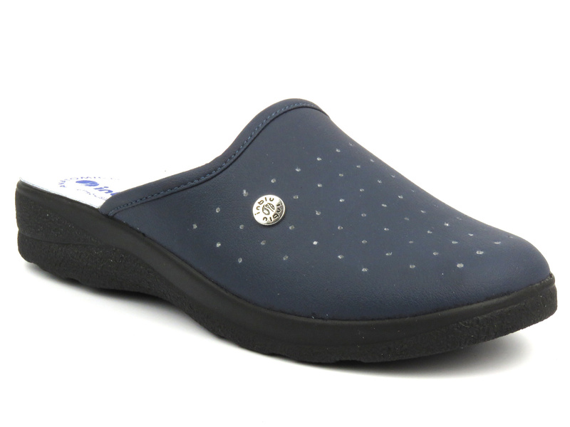 Pánské plstěné pantofle s koženou vsadkou - INBLU VE-02, tmavě šedá