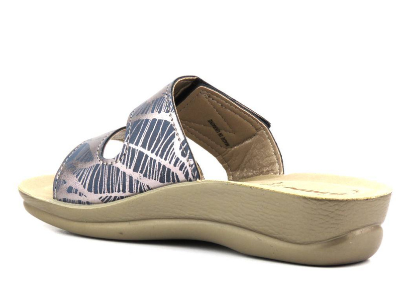 Pohodlné dámské pantofle na suchý zip - INBLU VR-60, modré