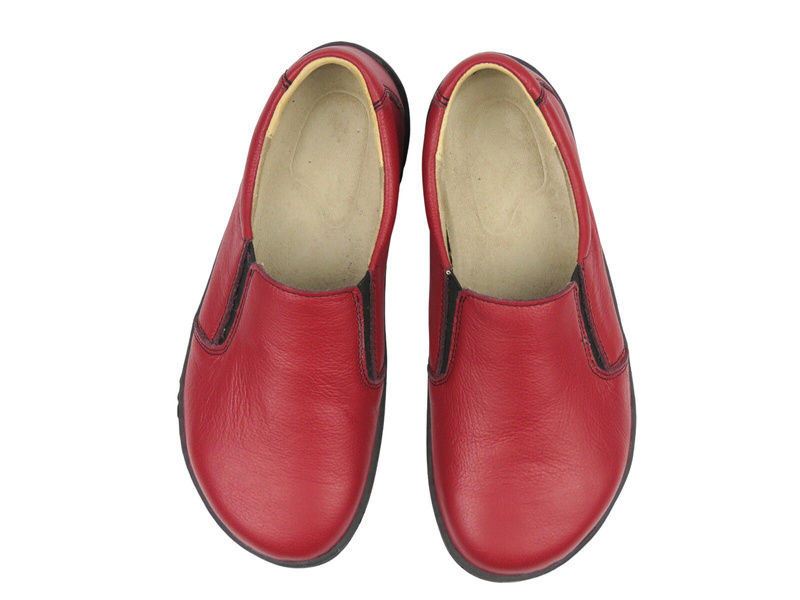 Barefoot polobotky dámské Helios Komfort 452, červené