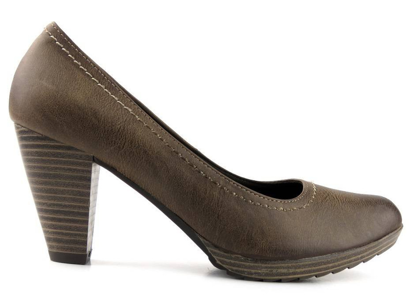 Hnědé lodičky na vysokém podpatku - Marco Tozzi 22402